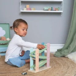 Clearance Jabadabado Circuit voiture en bois looping Teddy