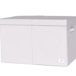 Coffre à jouets en tissu recyclé Uni gris clair|3 sprouts Hot