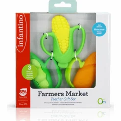 Coffret anneaux de dentition silicone Légumes|Infantino Hot