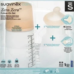Coffret biberon débit moyen Zerø.Zerø et accessoires (270 ml)|Suavinex New