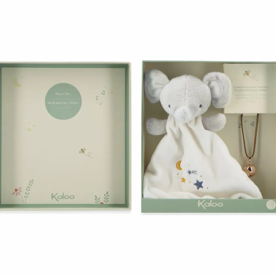 Outlet Kaloo Coffret bola et doudou Eléphant