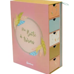 Coffret boîte à trésors et journal de naissance Happy|Domiva Discount