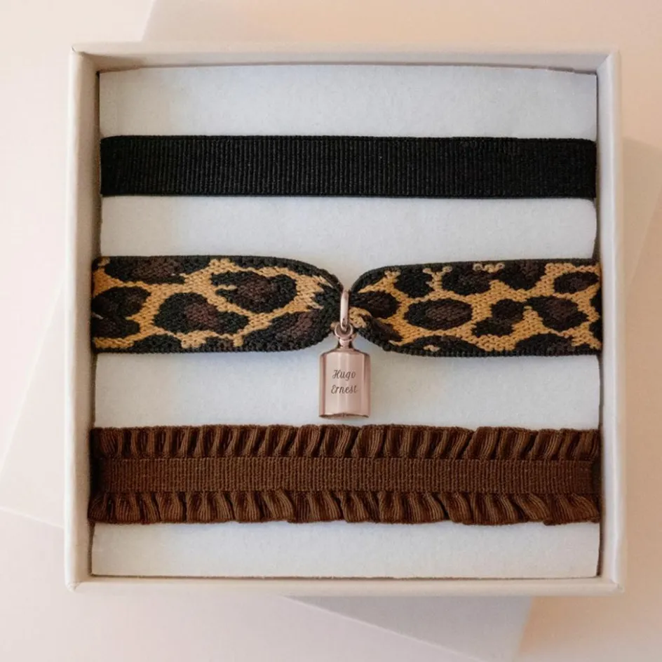 Mon Petit Poids Coffret bracelets Léopard (personnalisable)