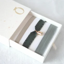 Coffret bracelets Vert (personnalisable)|Mon Petit Poids Outlet