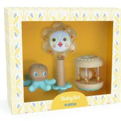Sale Djeco Coffret cadeau 3 jouets d'activités Baby Blanc Kit