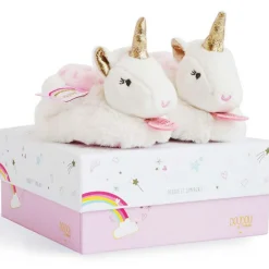 Coffret chaussons Coffret peluches Ma jolie licorne (0-6 mois)|Doudou et Compagnie Clearance