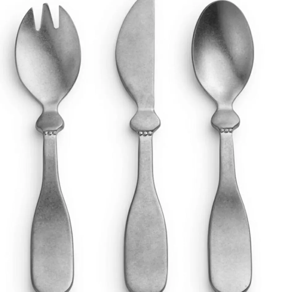 Coffret couverts Antique silver en inox (3 pièces)|Elodie Details Sale
