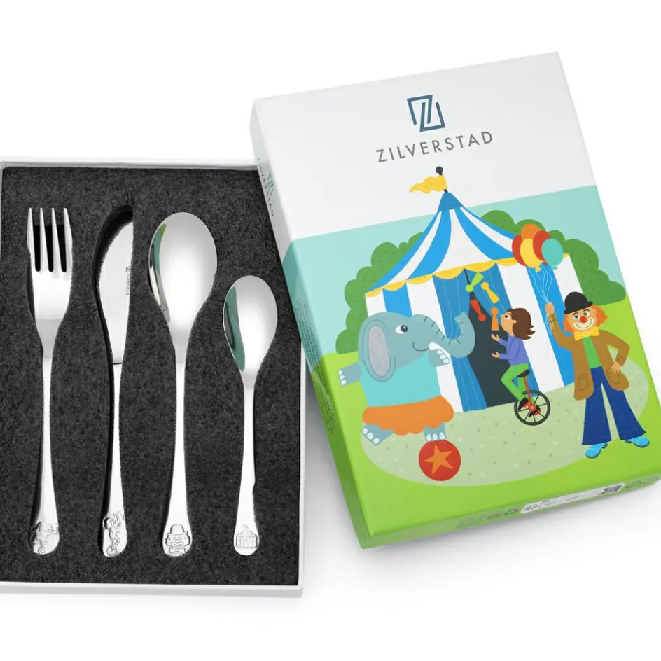 Best Zilverstad Coffret couverts Cirque personnalisable (4 pièces)