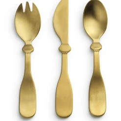 Coffret couverts Matt gold en inox (3 pièces)|Elodie Details Sale