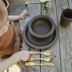 Coffret couverts Matt gold en inox (3 pièces)|Elodie Details Sale