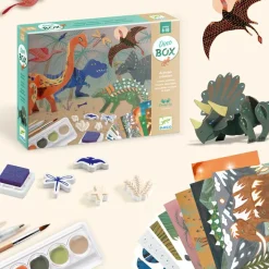 Coffret créatif 6 activités Dino box|Djeco Sale