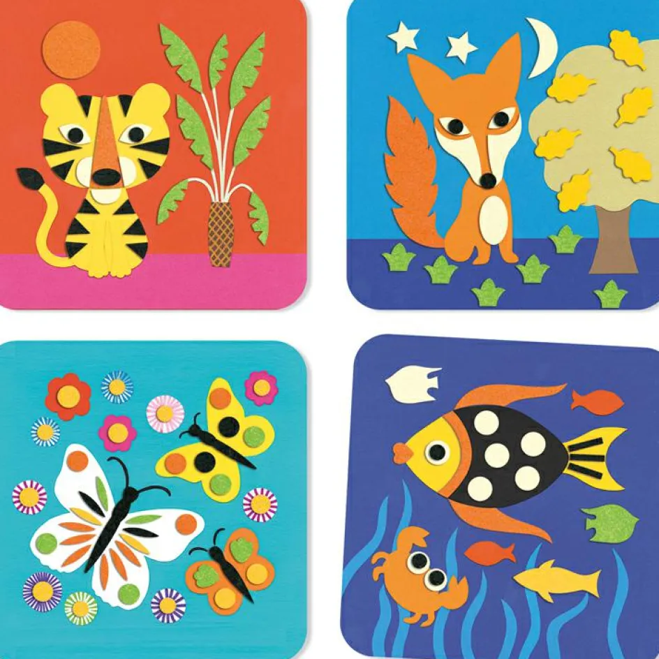 Best Djeco Coffret créatif Tableaux de feutrine Sweet Nature