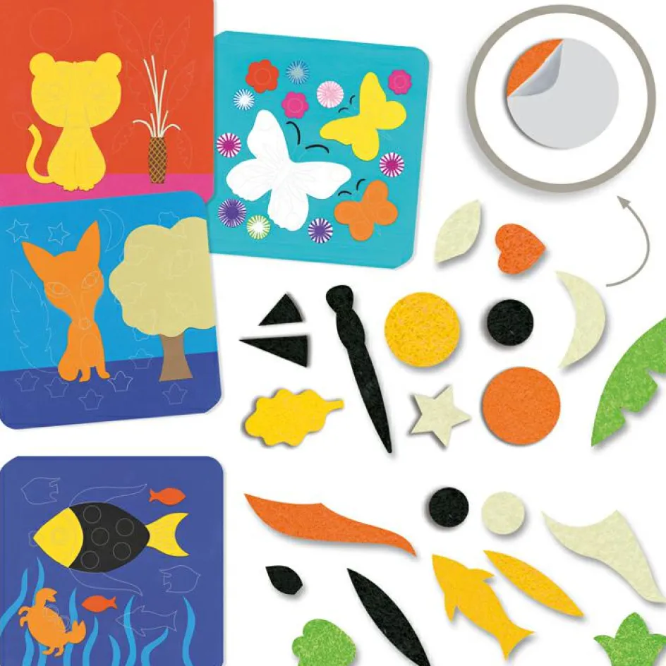 Best Djeco Coffret créatif Tableaux de feutrine Sweet Nature