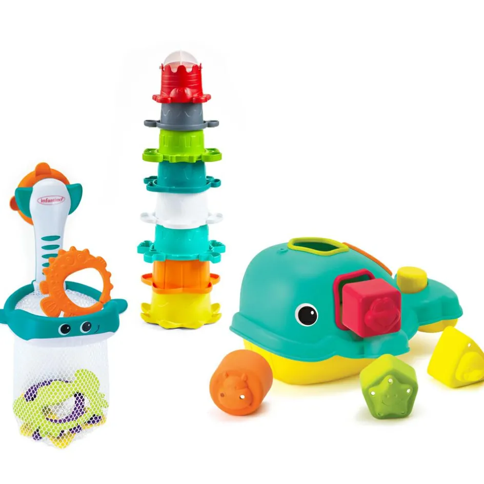 Coffret de bain Ocean Fun (17 pièces)|Infantino Outlet