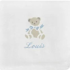 Coffret de naissance cadre + lange bleu (personnalisable)|ANVIE Online