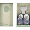 Hot Kaloo Coffret de naissance chaussons et bracelet sonore Eléphant