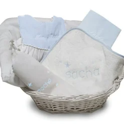 Online ANVIE Coffret de naissance corbeille bleu (personnalisable)