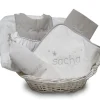 Online ANVIE Coffret de naissance corbeille gris (personnalisable)