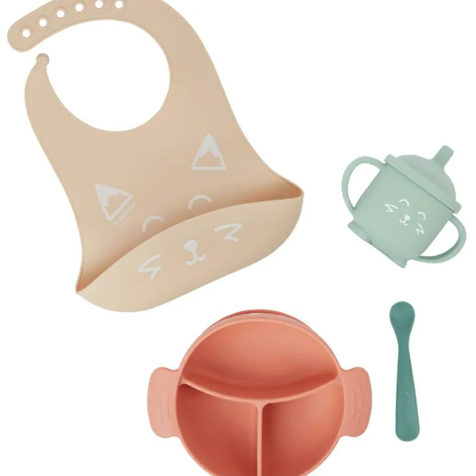 Coffret de repas Learn'Isy renard (4 pièces)|Babymoov Online