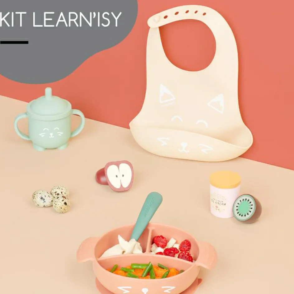 Coffret de repas Learn'Isy renard (4 pièces)|Babymoov Online