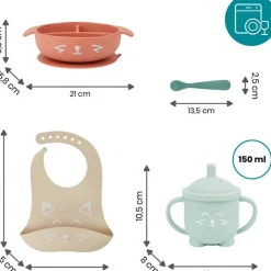 Coffret de repas Learn'Isy renard (4 pièces)|Babymoov Online