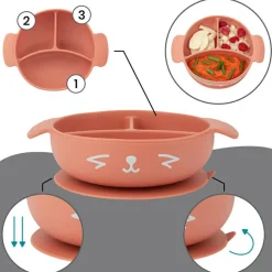 Coffret de repas Learn'Isy renard (4 pièces)|Babymoov Online