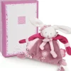 Coffret doudou attache sucette lapin Cerise|Doudou et Compagnie Best