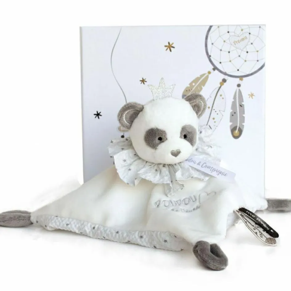Coffret doudou plat Panda Attrape-rêves|Doudou et Compagnie Discount