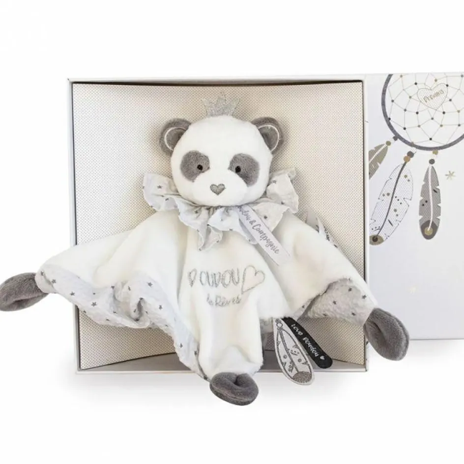 Coffret doudou plat Panda Attrape-rêves|Doudou et Compagnie Discount
