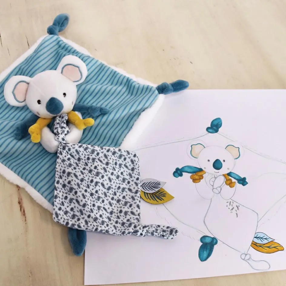 Sale Doudou et Compagnie Coffret doudou plat Yoca le koala (25 cm)