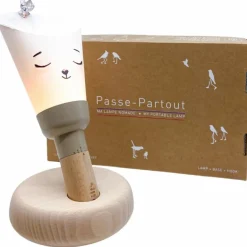 Coffret lampe nomade 5 en 1 Pipouette fait dodo-Taupe cendré|Maison Polochon Best