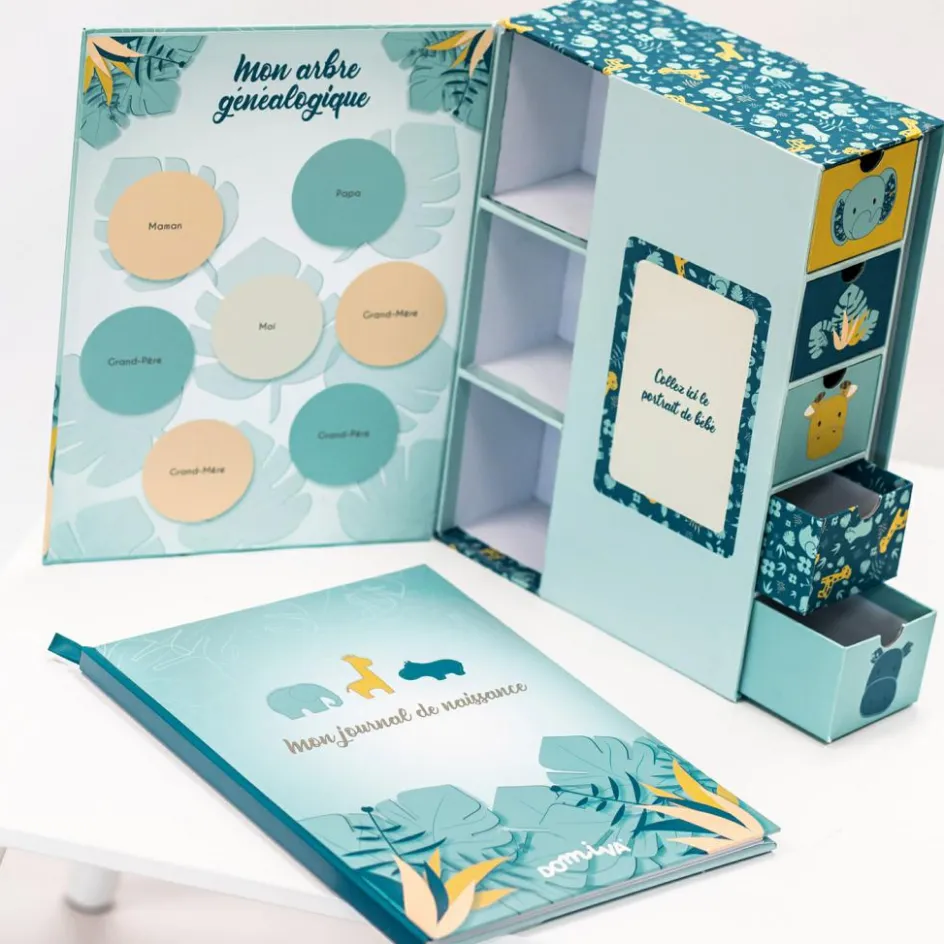Coffret ma boîte à trésors et son journal de naissance Zanimo|Domiva