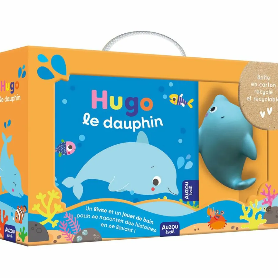 Online Auzou Editions Coffret Mon premier livre de bain Hugo le dauphin
