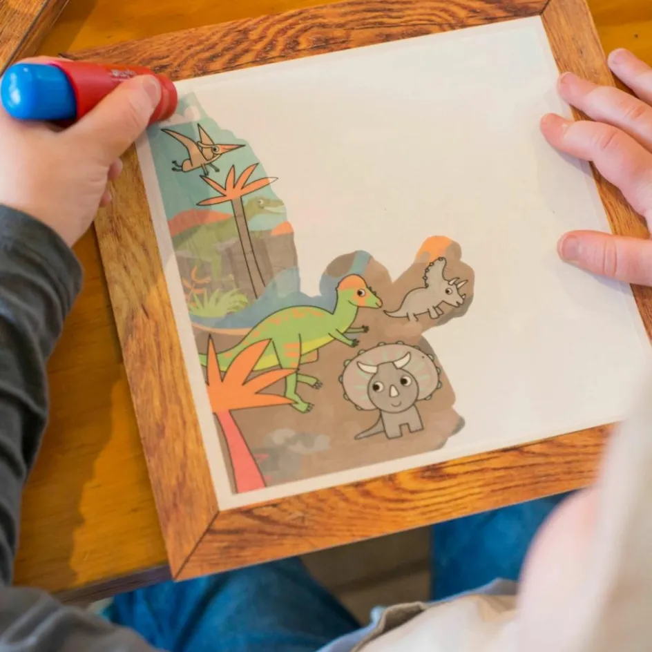 Coffret peinture magique à l'eau dinosaure|Tiger Tribe Hot