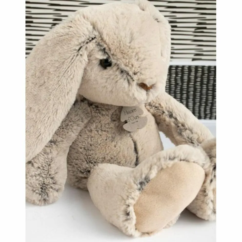 Outlet Histoire d'Ours Coffret peluche Lapin Copains calins beige (50 cm)