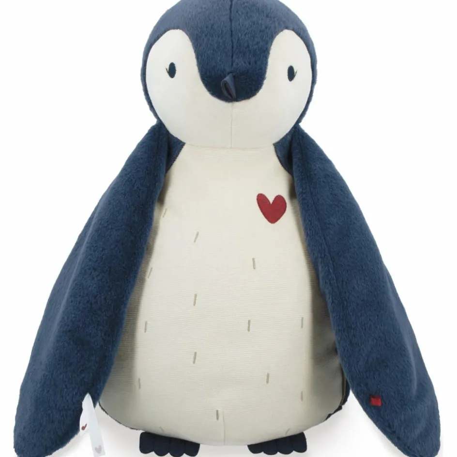 Coffret peluche Manchot bleu et lange d'emmaillotage|Kaloo