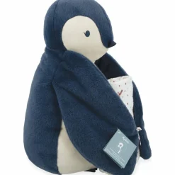 Coffret peluche Manchot bleu et lange d'emmaillotage|Kaloo