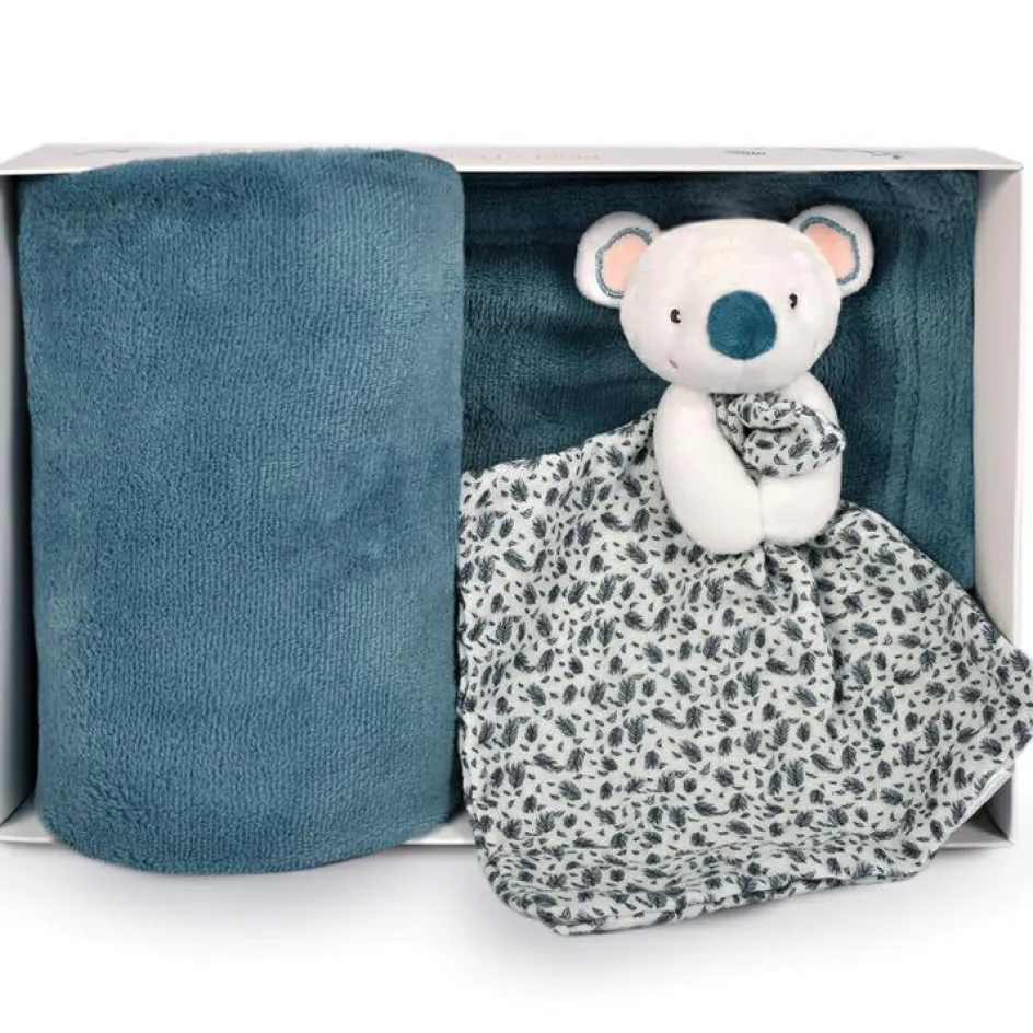 Sale Doudou et Compagnie Coffret plaid et doudou Yoca le koala