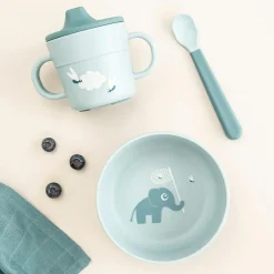 Sale Done by Deer Coffret premier repas Elphee Bleu (3 pièces)