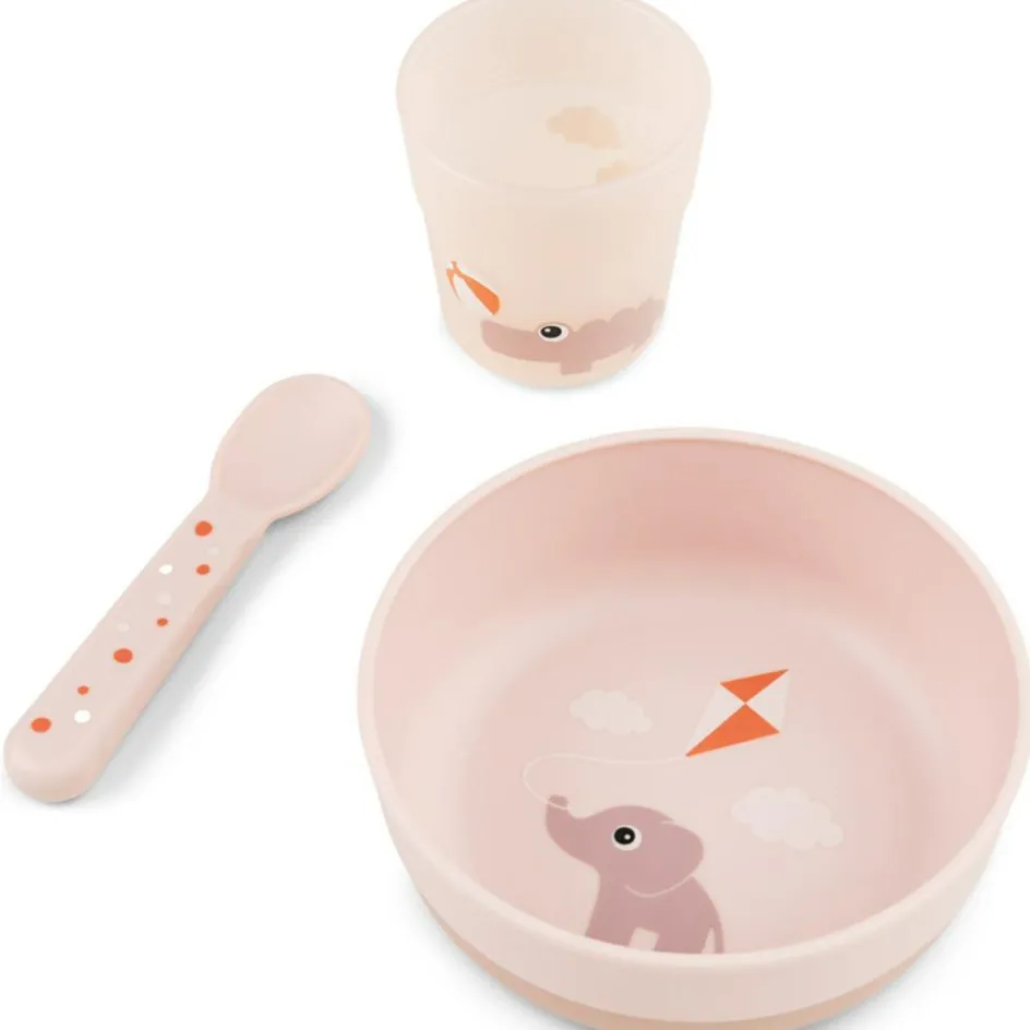 Coffret premier repas Foodie Playground rose|Done by Deer Best