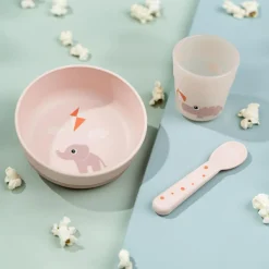 Coffret premier repas Foodie Playground rose|Done by Deer Best