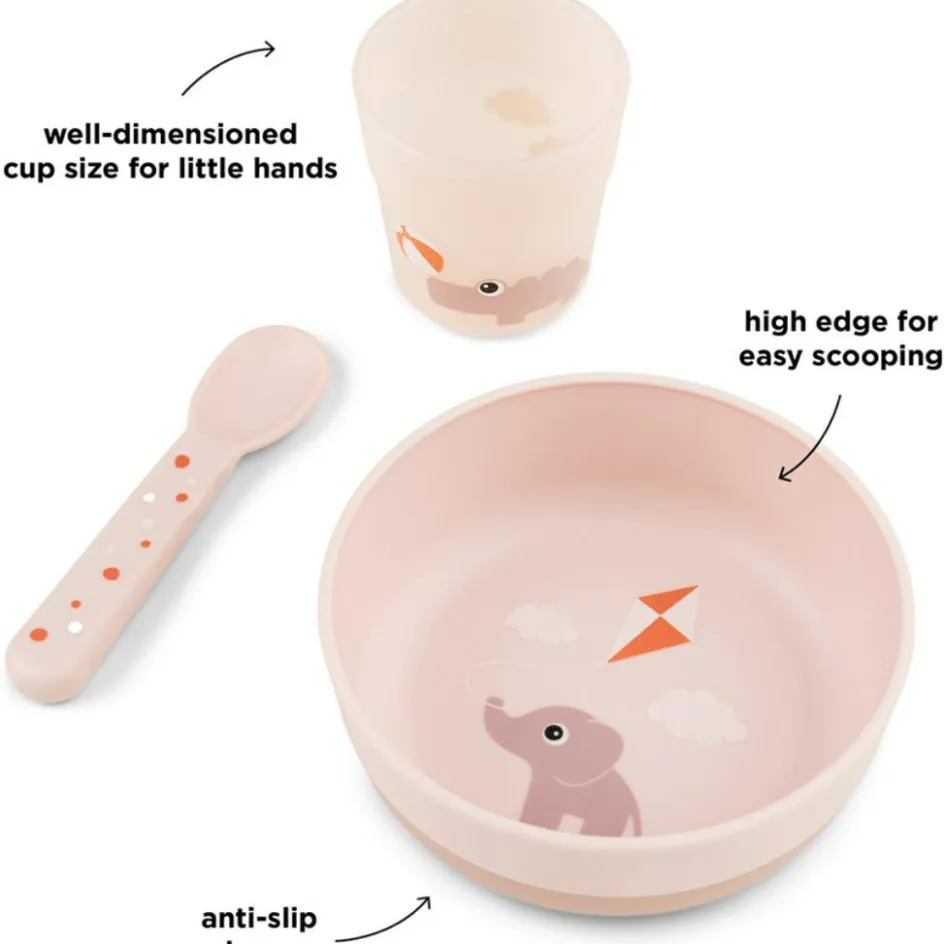 Coffret premier repas Foodie Playground rose|Done by Deer Best