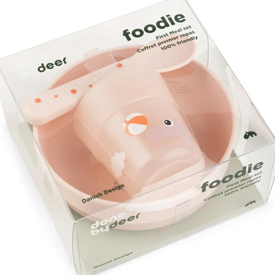 Coffret premier repas Foodie Playground rose|Done by Deer Best