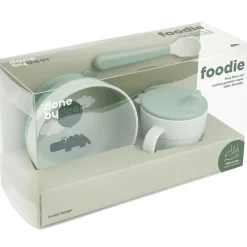 Coffret premier repas Happy clouds Vert (3 pièces)|Done by Deer Clearance