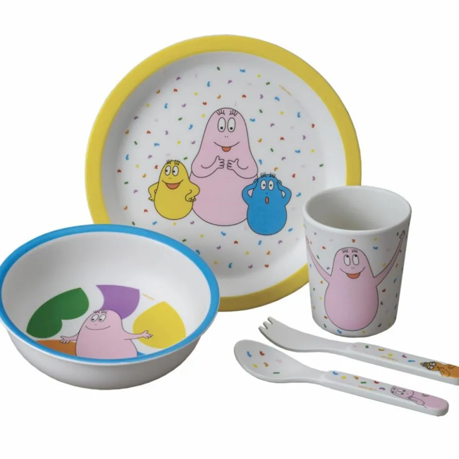 New Petit Jour Paris Coffret repas Barbapapa (5 pièces)
