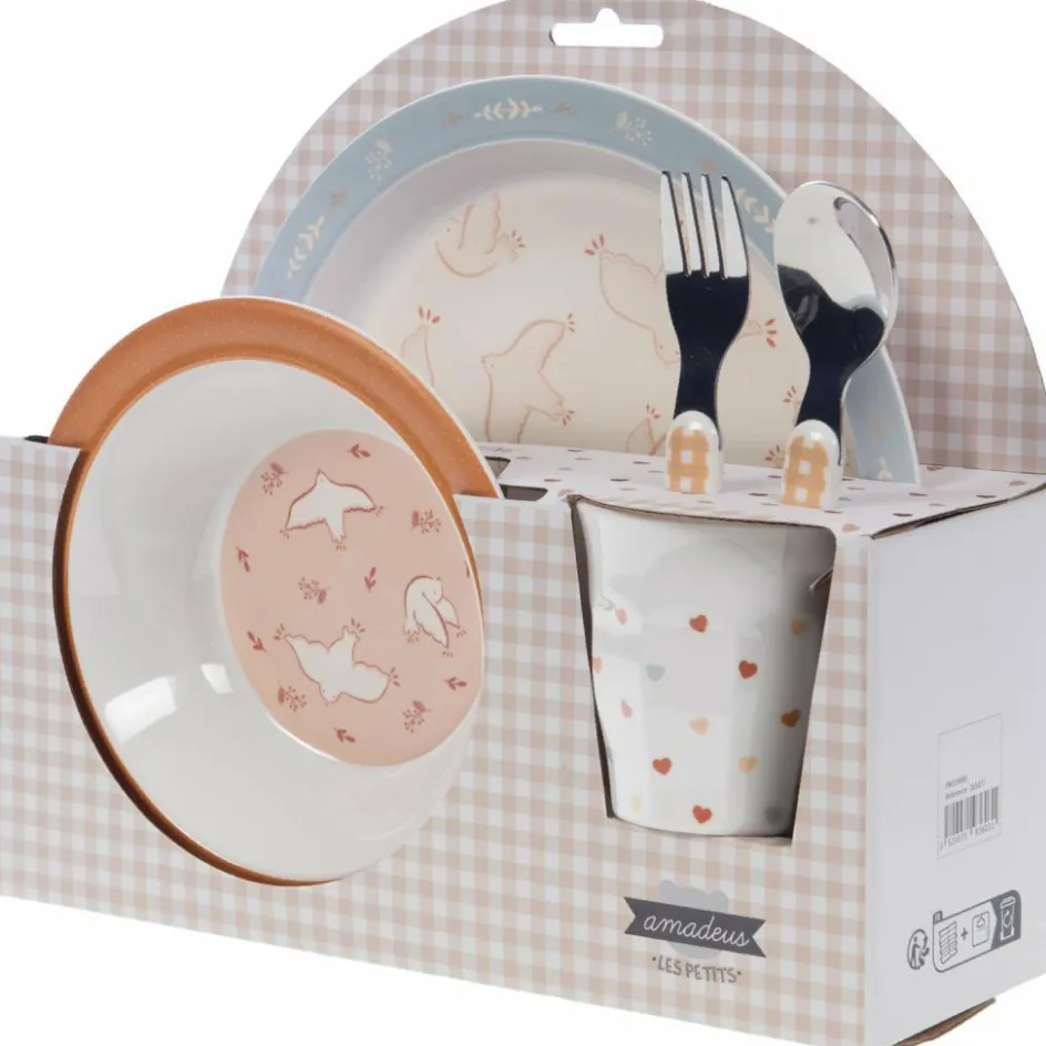 Discount Amadeus Les Petits Coffret repas Birdy (5 pièces)