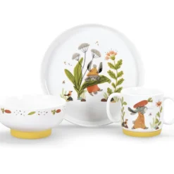 Best Moulin Roty Coffret repas en porcelaine Trois petits lapins (3 pièces)