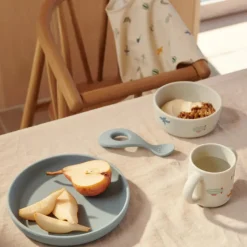 Coffret repas en silicone Vivi Aviator Ecru (4 pièces)|Liewood Hot