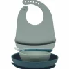 Sale Nattou Coffret repas en silicone vert (4 pièces)