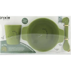 Best Trixie Coffret repas en silicone Mr. Dino (3 pièces)